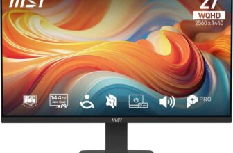 MSI Pro MP273Q E14 27 WQHD 144Hz IPS Monitor, Adaptive-Sync, Speakers, 300 Nits With AMD FreeSync £104 – W/Code – ao (UK Mainland)