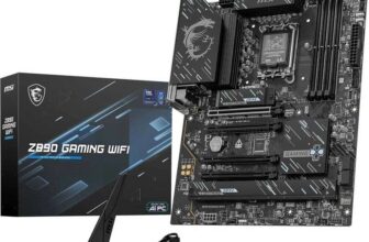 MSI Z890 GAMING WIFI Motherboard, ATX – LGA 1851 – DDR5 Memory Boost 8800MT/s OC, 1 x PCIe 5.0 x16, 1 x M.2 Gen5, 2.5G LAN, Wi-Fi 7