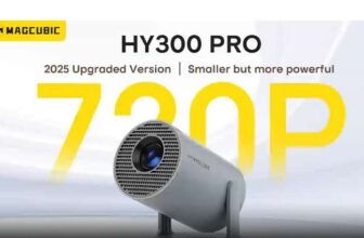 Magcubic Mini Projector 720p Native, 8K Display Support, WiFi 6, BT 5.4, 290 ANSI Brightness, Android 14 1080p Native – £63.90