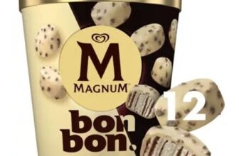 Magnum Bonbon White Chocolate & Cookies Ice Cream Frozen Snack 12 X 17ml