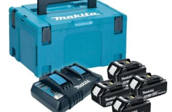 Makita 197627-6 18v LXT Power Source Kit – 4 x 5.0ah Batteries, Charger & Case