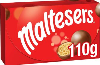 Maltesers Milk Chocolate Gift Box 110g, Crunchy Honeycomb Centre Chocolate Sweets, Light Treat for Movie Night, Thank You Gift, Teachers Gifts, Snacking & Hamper Fillers