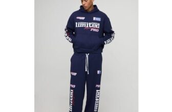 Man Oversized Boxy Moto Graphic Hoodie