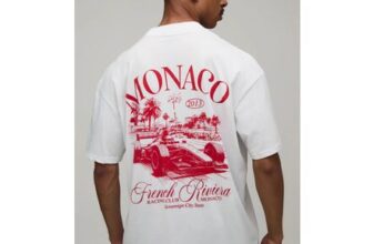 Man Oversized Monaco Racing T-Shirt