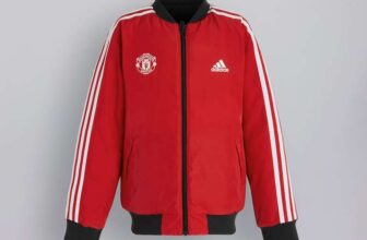 Manchester United x adidas Kids Essentials Reversible Jacket Black/Red