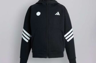 Manchester United x adidas Kids Future Icons Full Zip Hooded Track Top Black