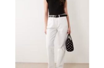 Mango Straight Leg Jeans in White