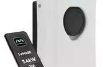 Masterplug Type 2 7.4kW EV Charger, white