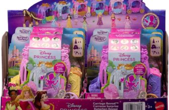 Mattel Disney Princess Toys, Surprise Small Doll & Carriage Vehicle with 1 Friend Figure, Carriage Reveal, Inspired by Movies (Characters May Vary), JLH89