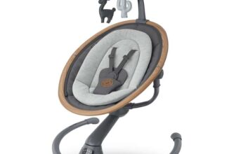 Maxi-Cosi Cassia Electric Baby Swing Chair, 06 Months, max 9kg, Baby Rocker (Graphite)