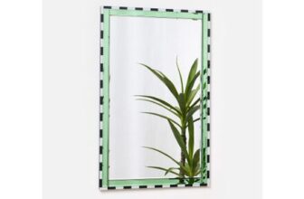 Maya Striped Border Wall Mirror