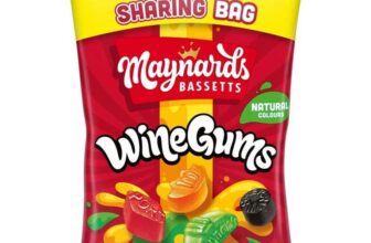 Maynards Bassetts Wine Gums, Mega Sharing Bag, Sweet Treat, 1kg ( £5.15 – £5.75 with s&s )