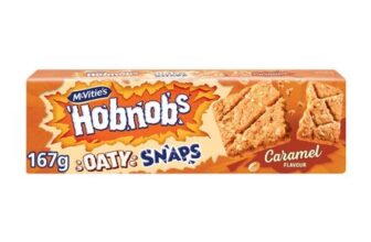 McVities Hobnobs Caramel Flavour Oaty Snaps 167g