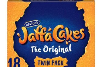 McVities Jaffa Cakes Original Chocolate Biscuits Twin Pack 18 Cakes, 198g