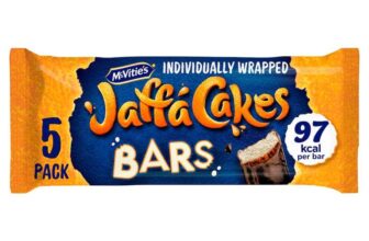 McVities Jaffa Cakes Zingy Orangey Bars 5 Pack – Clubcard Price