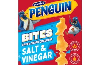 McVities Penguin Bites Salt & Vinegar 125g