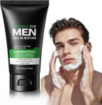 Mens Face Wash 3 en 1, Salicylic Acid Cleanser, Face Wash Men, Nettoyant Visage, Nettoyant Pores, Blackhead Cleanser, Mens Face Scrub,pour tous types de peau, 100 ml (Pack of 1)