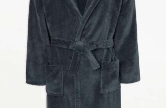 Mens Fleece Lined Dressing Gown (Sizes XS – 4XL) – Free Click & Collect