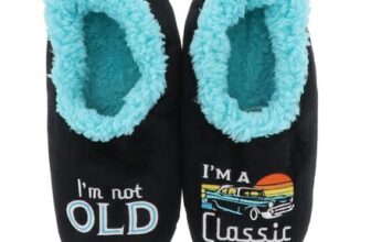 Mens Slippers with Non Slip Sole – Im Not Old and Number 1 Dad Designs