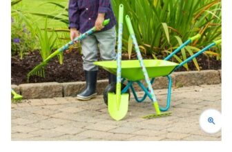Metal Wheelbarrow Garden Toy Set