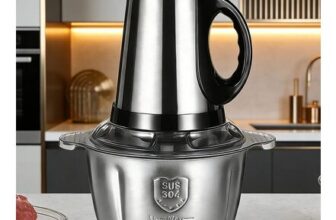 Metallic Silver Ventryn 5L Electric Meat Grinder Mincer Food Chopper