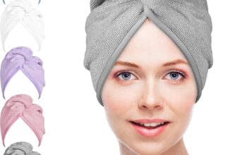 Microfiber Hair Towels Wrap Turban: 5 Packs Curly Hairs Quick Dry Towel Set for Women – Hair Drying Towel Dryer Shower Cap & Hair Accessories Care (5 Pcs Multicolor)