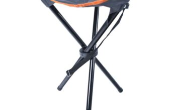 Milestone Camping Folding Tripod Stool, Camping, Garden, Fishing, Festivals, 80kg