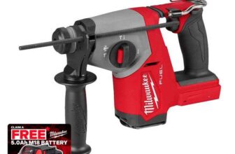 Milwaukee M18 FHAC16-0 18V Fuel FUEL High Performance 4-Mode 16mm SDS-Plus Hammer Free 5.0Ah Battery