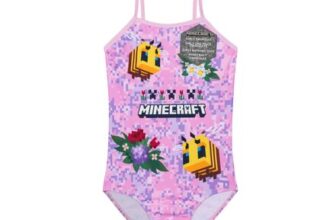 Minecraft Girls One-Piece Swimsuit Creeper,