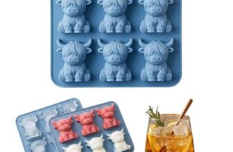 Mini Highland Cow Silicone Ice Cube Mold