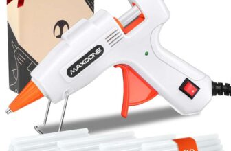 Mini Hot Glue Gun Kit 50W: Mini Glue Gun Fireproof Upgraded Version with 30pcs Glue Sticks 7 mm – Sold by JS TechCo FBA
