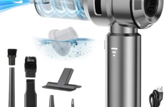 Mini Portable Car Vacuum Cordless, 23000PA Powerful Strong Cyclonic Suction USB Rechargeable Foldable Handheld Vacuum with One-touch Dust Removal Cleaner for Car, Home, Office, Kitchen