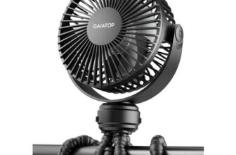 Mini Portable Pram Fan, Rechargeable Small Clip on Fan for Stroller