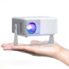 Mini Projector, AKIYO O1 2026 Upgraded 15000Lumen Projector, 360 Rotating CENLI / FBA
