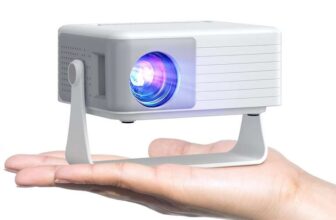 Mini Projector, AKIYO O1 2026 Upgraded 15000Lumen Projector, 360 Rotating CENLI / FBA