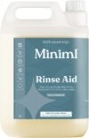 Miniml Rinse Aid 5L Refill – All Natural Dishwasher Cleaner Washing Liquid Detergent for Professional & Commercial Streak Free Glass and Dishwashing – 5L Vegan & Cruelty Free Refill