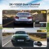 Miofive Mini 2 Dash Cam Front and Rear, 2K QHD 1080P Dual Car Camera with GPS, Wi-Fi 6 Sold by Miofive Prime / FBA