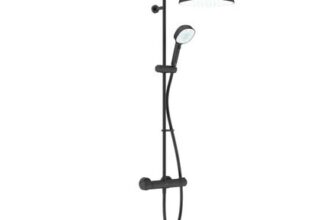 Mira Atom Matt Black Dual H/P Combi Mixer Shower