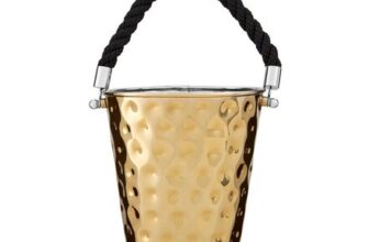 Miressa Medium Gold Finish Party Bucket