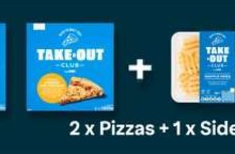 Mix and match – Take Out Club Dine In (2 Pizza 1 side 1 Dip)