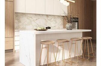 Modern 180 Cm Wood Kitchen Island with Storage, White
