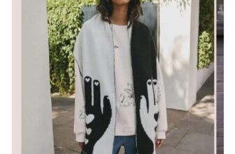 Monochrome Printed Hands Scarf .