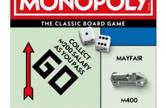 Monopoly Board Game with Storage Tray and Larger Tokens