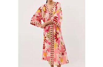 Monsoon Anissa Sun Print Midi Kaftan