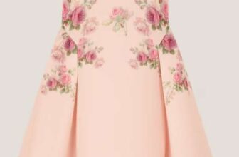 Monsoon Baby Molly Floral Sleeveless Scuba Dress, Multi