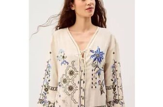 Monsoon Julie Embroidered Midi Kaftan