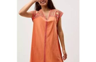 Monsoon Juliet Embroidered Mini Kaftan