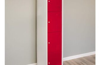 Monstershop 4 Door Red Metal Storage Locker