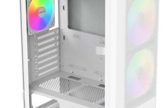 Montech X2 Plus White Tempered Glass Compact Mid Tower PC Case inc 3 ARGB Fans