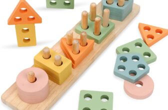 Montessori Toys for Boy Girl,Learning Educational Toys for Toddler Gifts,Wooden Shape Sorter Toys —Christmas Easter Birthday Gift